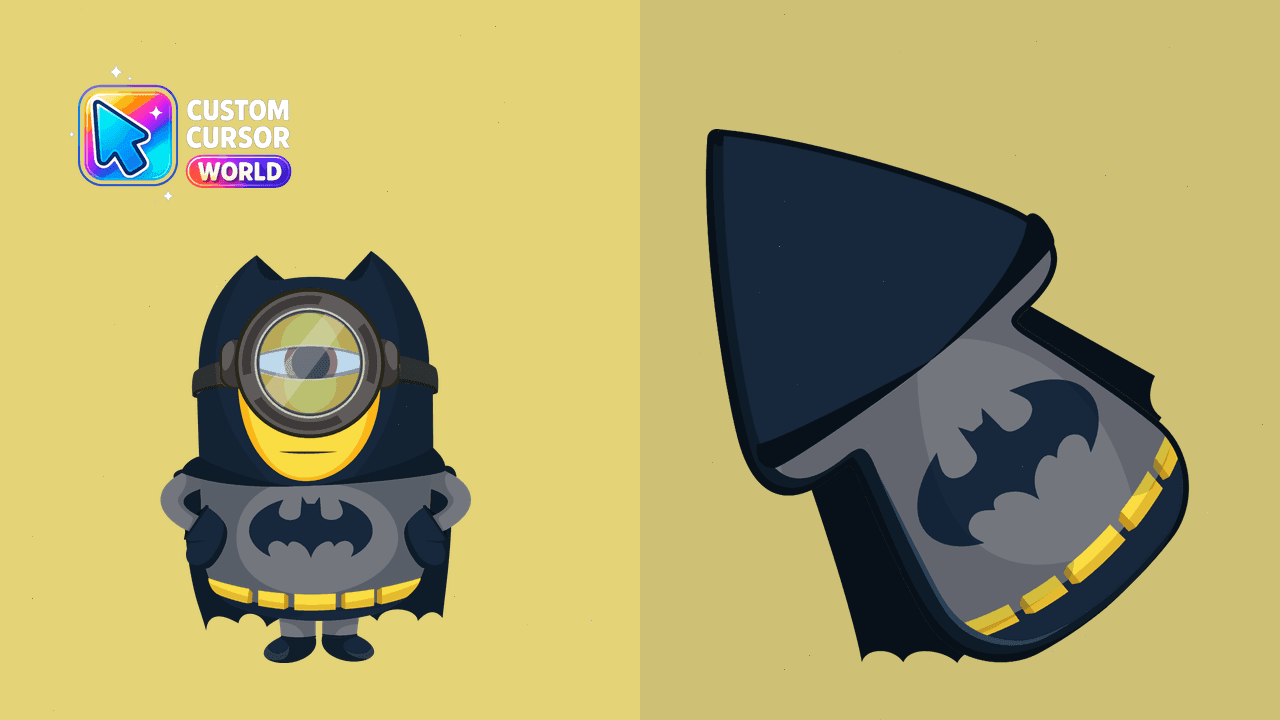 Прев'ю курсор-паку: Minion Batman Custom Cursor Pack for Chrome