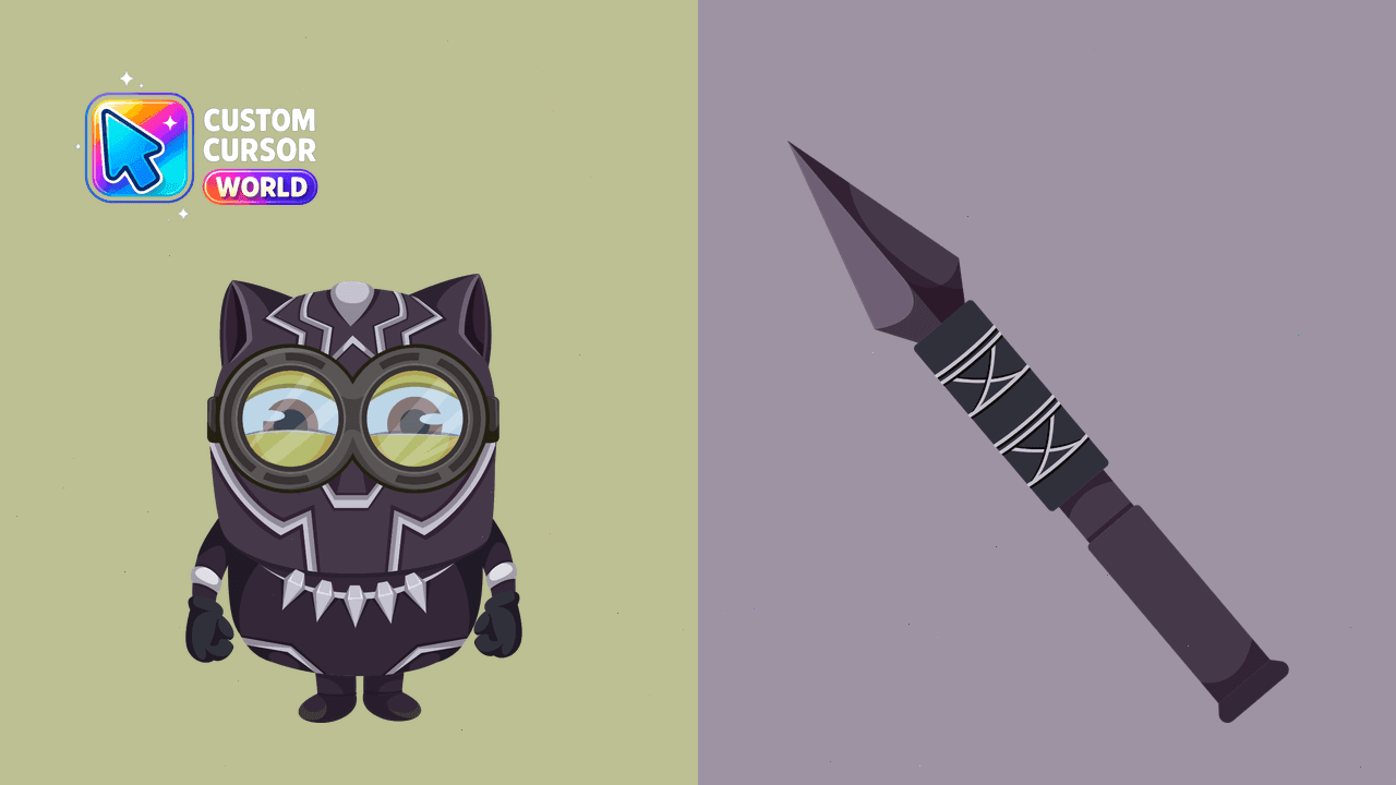 Прев'ю курсор-паку: Minions Custom Cursor Pack - Black Panther Edition