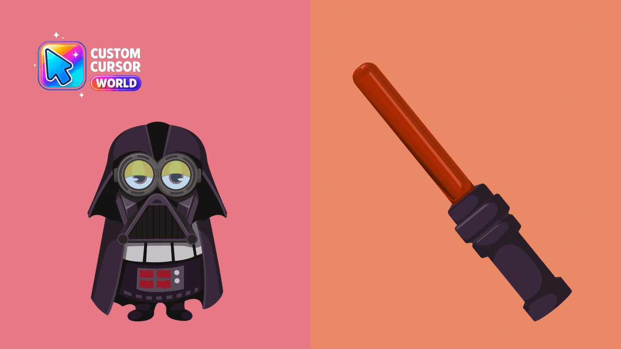 Прев'ю курсор-паку: Minion Darth Vader Custom Cursor Pack