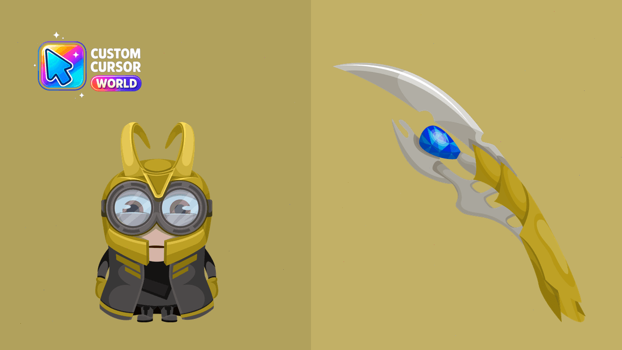 Прев'ю курсор-паку: Custom Cursor Pack - Minion Loki & Marvel Themes