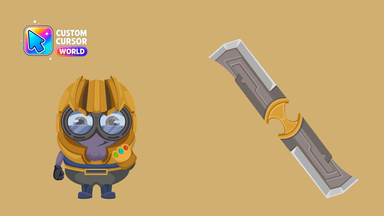 Прев'ю курсор-паку: Custom Minion Thanos Cursor Pack for Chrome