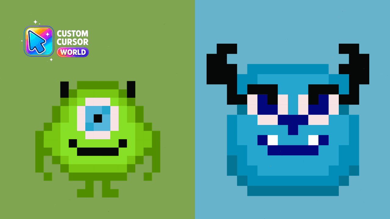 Прев'ю курсор-паку: Pixel Art Monsters Cursor Pack