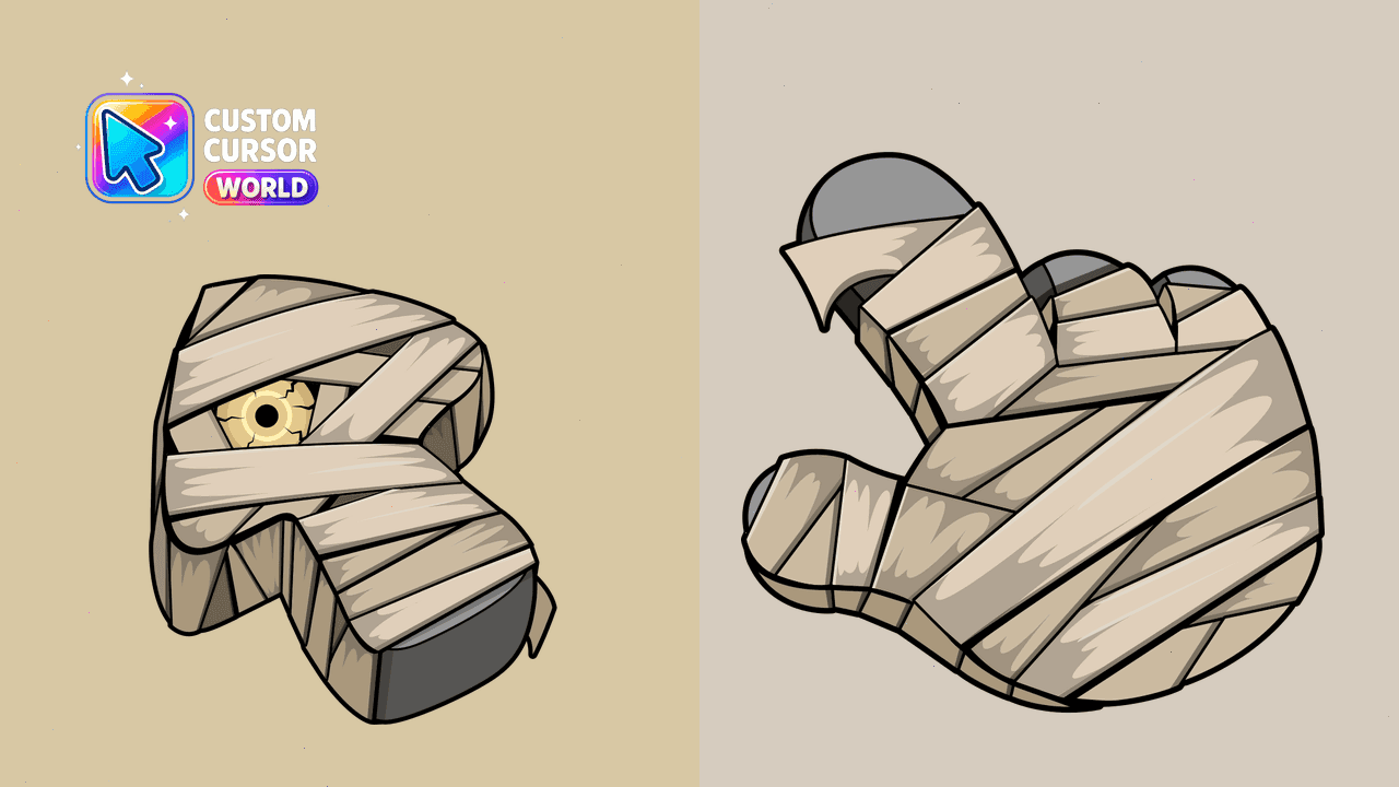 Прев'ю курсор-паку: Mummy Texture Cursor Pack