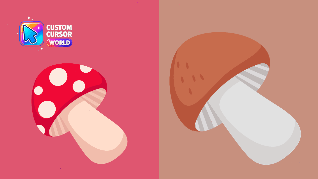 Прев'ю курсор-паку: Mushroom Cursor Pack - Custom Mouse Pointers Collection