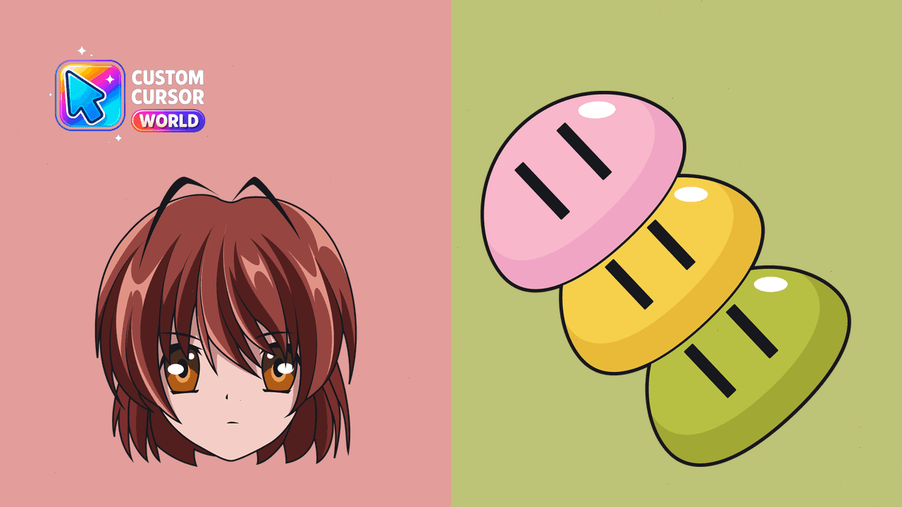 Прев'ю курсор-паку: Nagisa Furukawa Custom Cursor Pack for Web Browsers