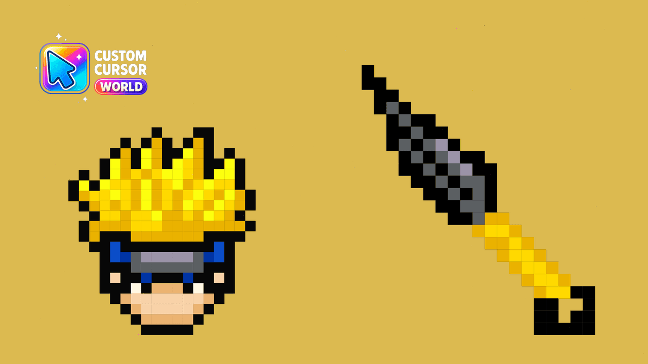 Прев'ю курсор-паку: Naruto Pixel Cursor Pack