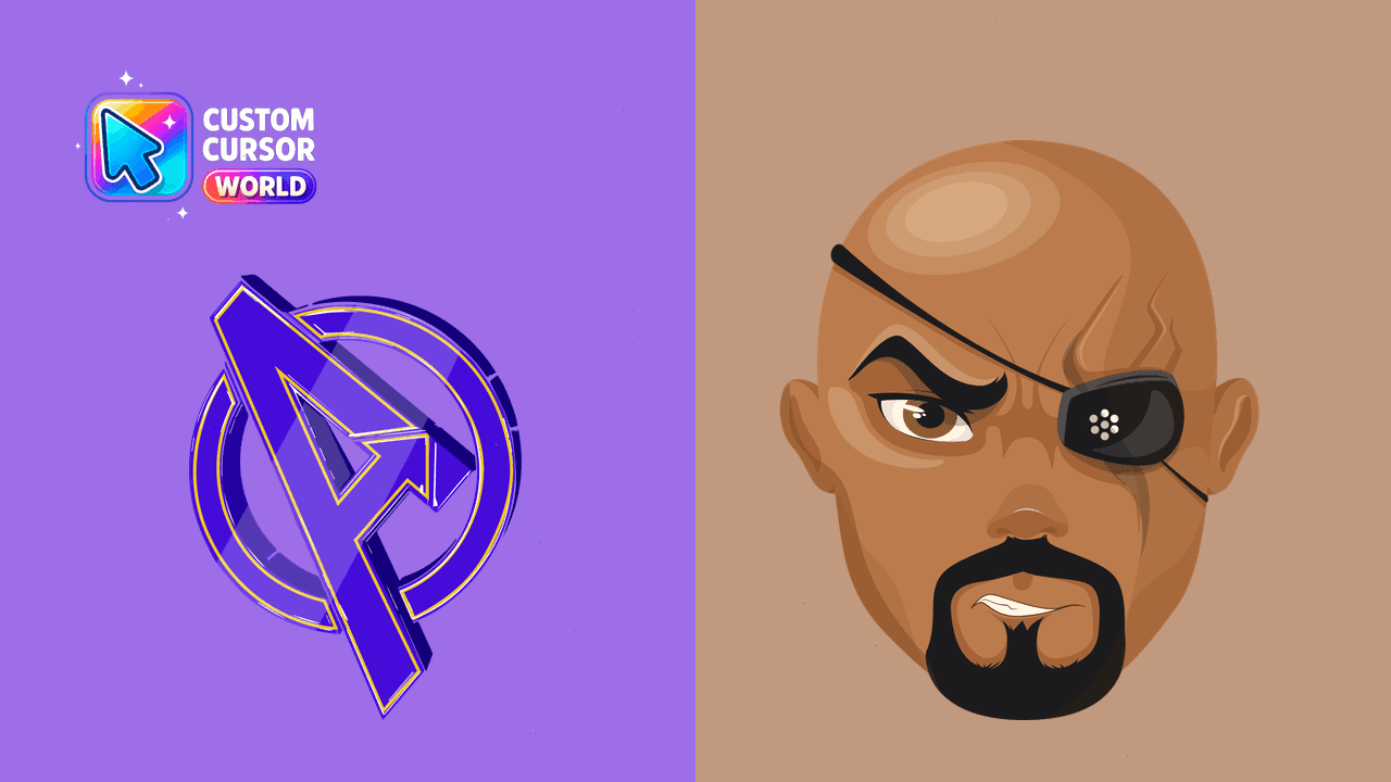 Прев'ю курсор-паку: Nick Fury Custom Cursor Pack for Chrome & Edge
