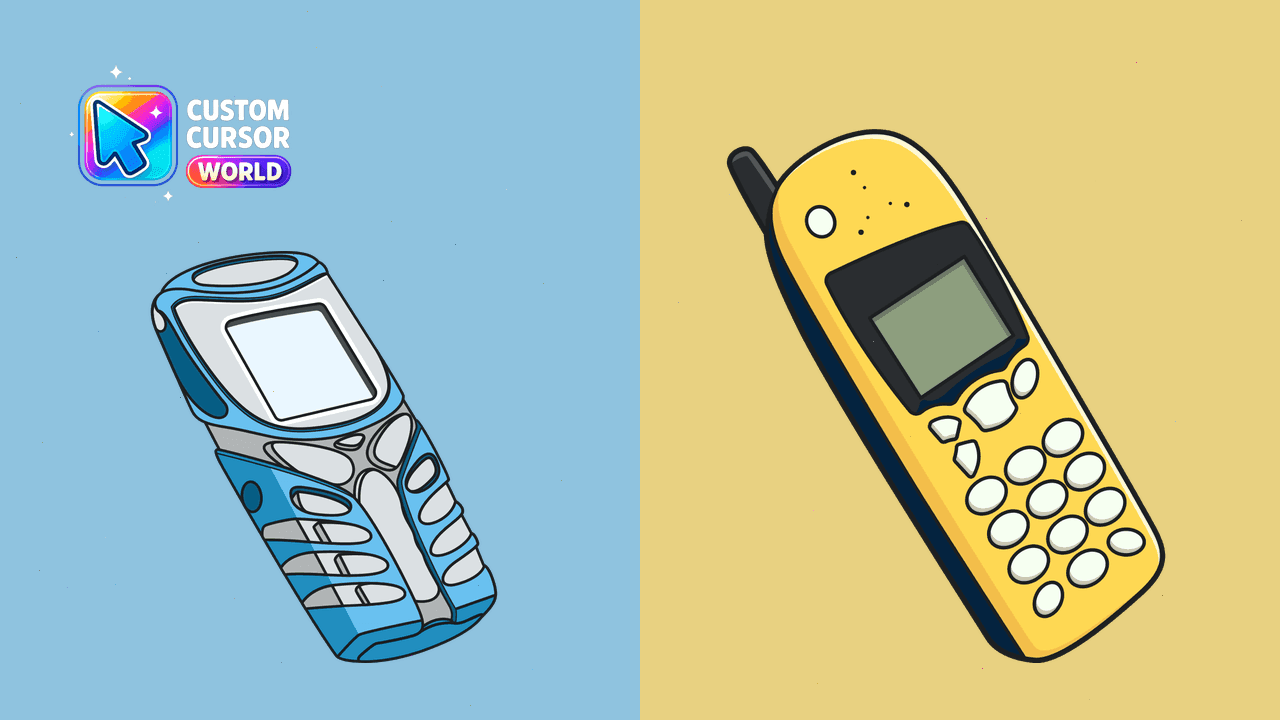 Прев'ю курсор-паку: Vintage Nokia Custom Cursor Pack for Chrome & Edge