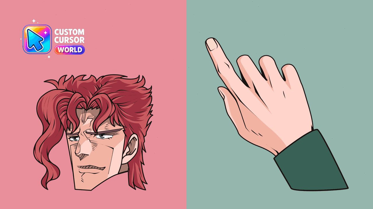 Прев'ю курсор-паку: Custom Cursor Pack - Noriaki Kakyoin for Web Browsers