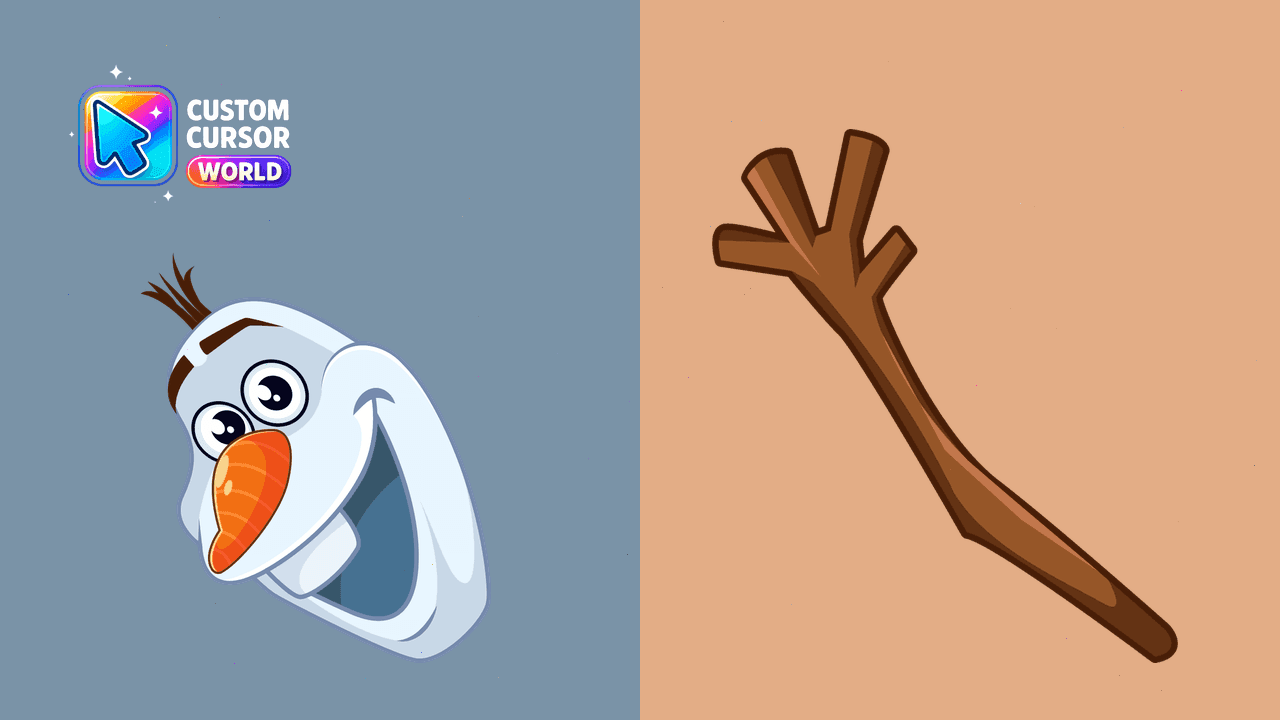 Прев'ю курсор-паку: Olaf Snowman Custom Cursor Pack