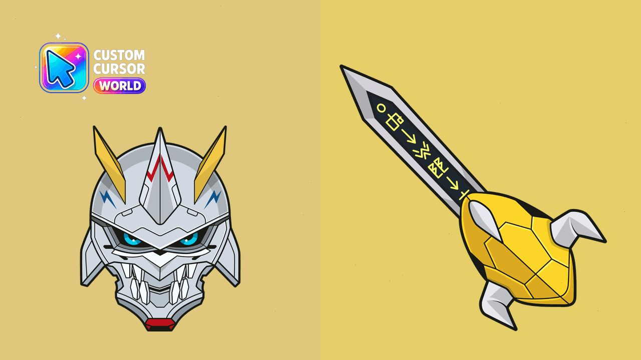 Прев'ю курсор-паку: Custom Cursor Pack - Omegamon Theme for Windows and Chrome