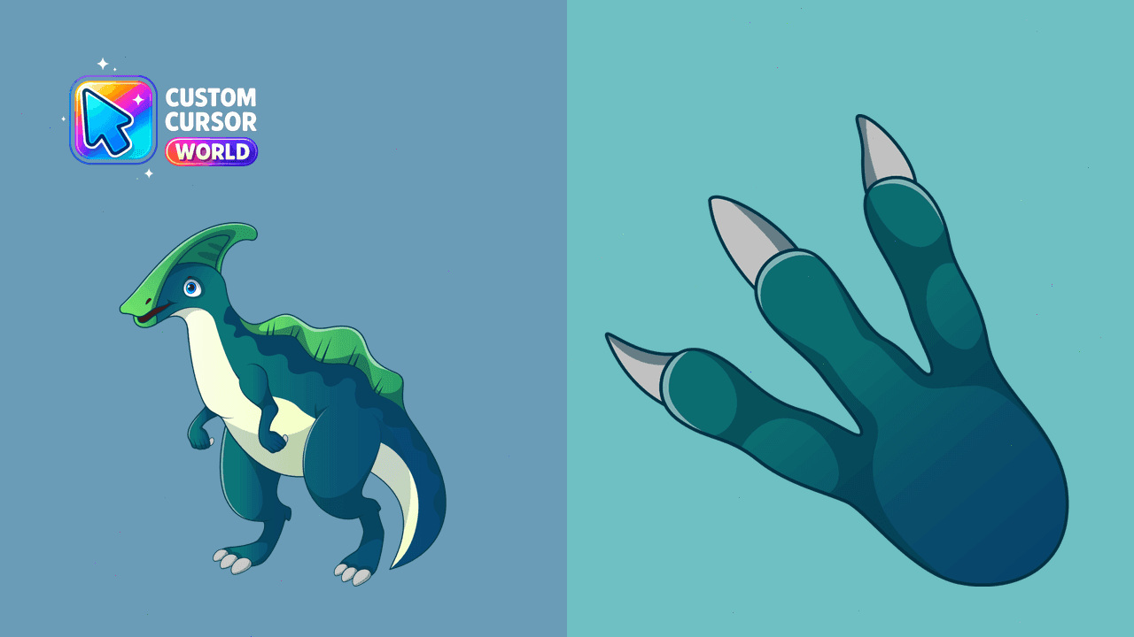 Прев'ю курсор-паку: Parasaurolophus Custom Cursor Pack for Chrome & Edge