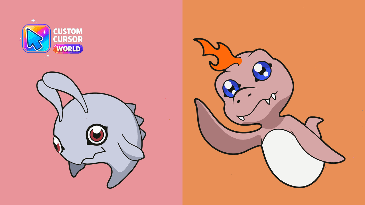Прев'ю курсор-паку: Custom Digimon Cursor Pack for Chrome & Edge