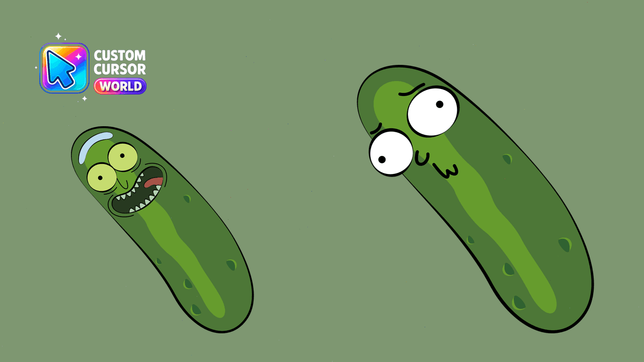 Прев'ю курсор-паку: Custom Pickle Rick Cursor Pack