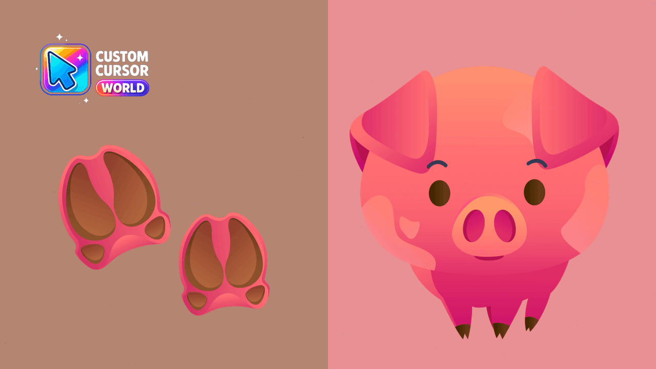 Прев'ю курсор-паку: Cute Pig Cursor Pack