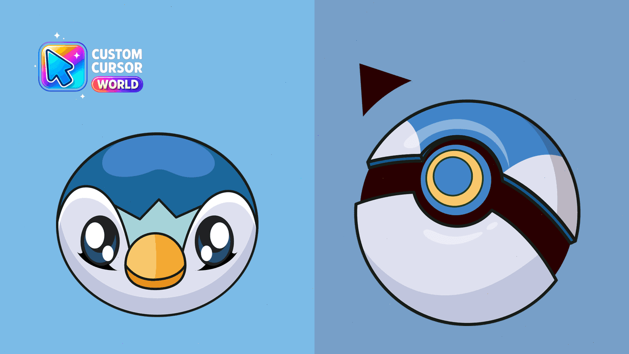 Прев'ю курсор-паку: Piplup Custom Cursor Pack
