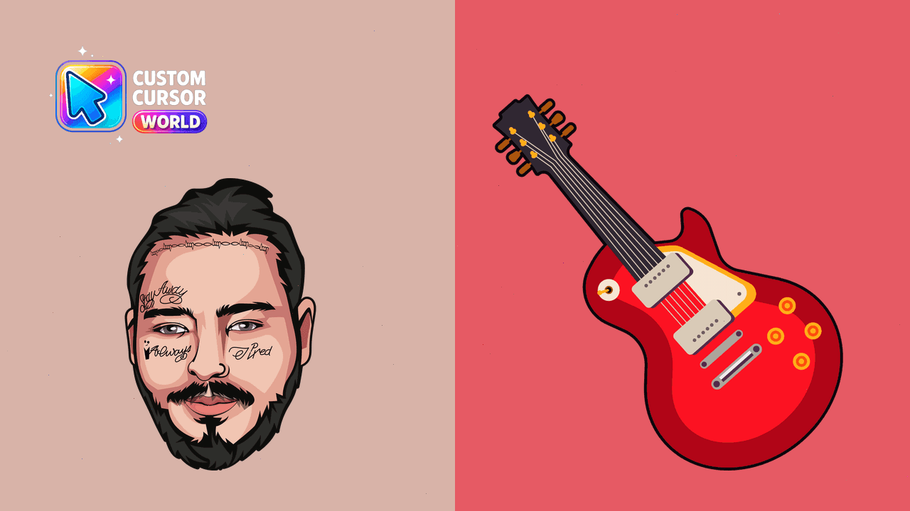 Прев'ю курсор-паку: Custom Post Malone Cursor Pack