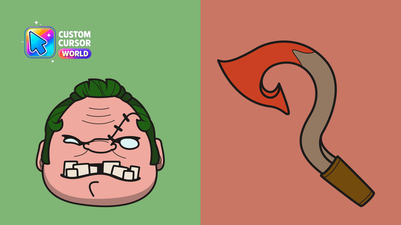Прев'ю курсор-паку: Custom Pudge Cursor Pack for Chrome and Edge