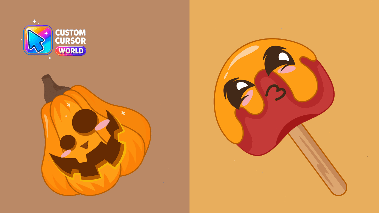 Прев'ю курсор-паку: Pumpkin Candy Custom Cursor Pack