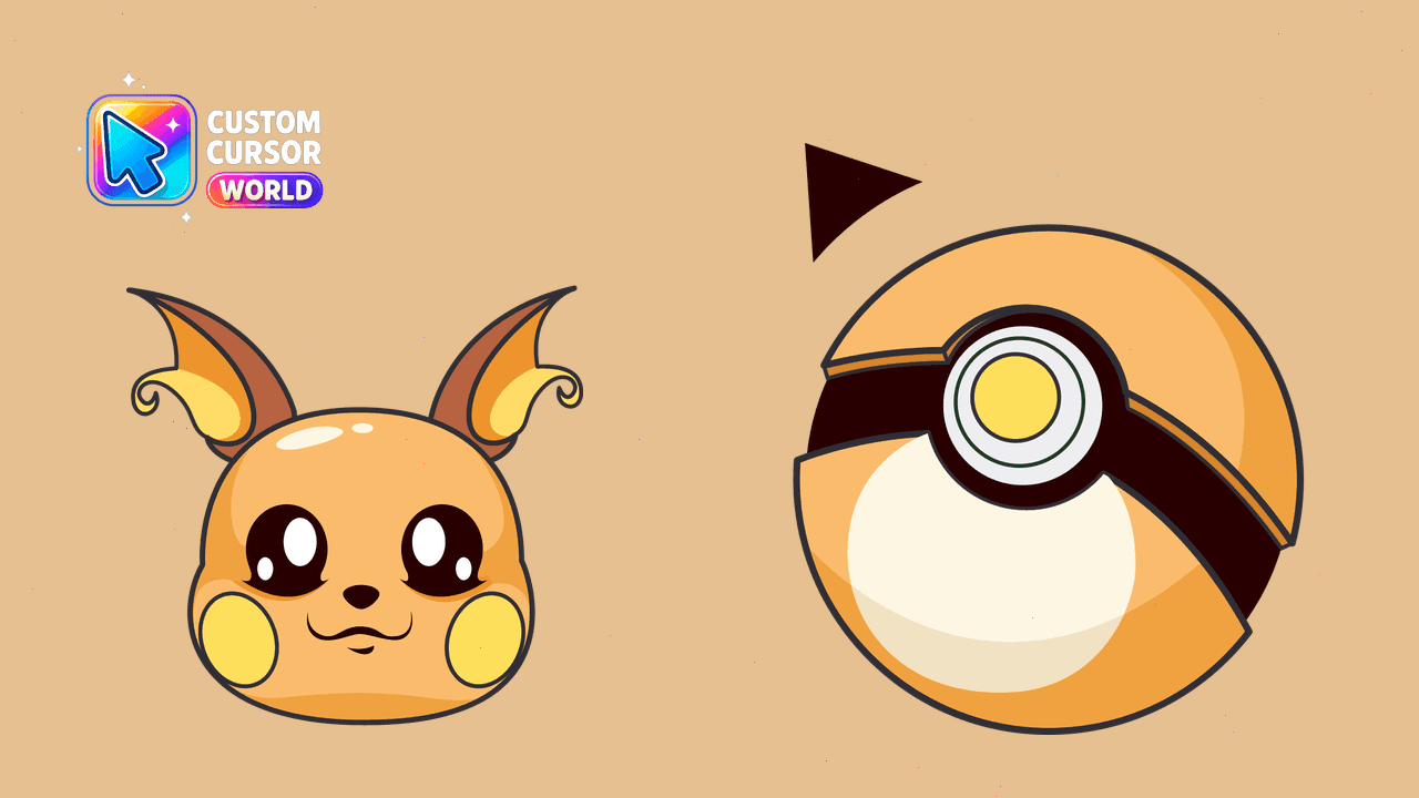 Прев'ю курсор-паку: Raichu Custom Cursor Pack