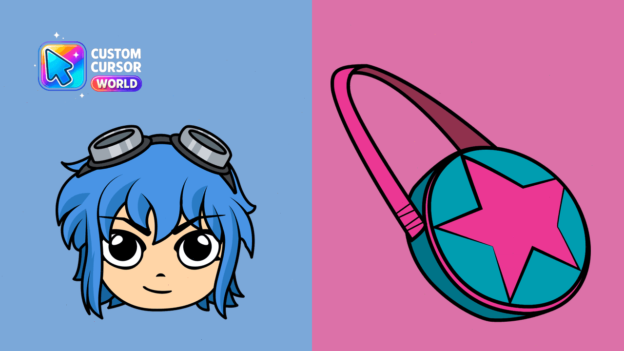 Прев'ю курсор-паку: Ramona Flowers Custom Cursor Pack for Chrome & Edge