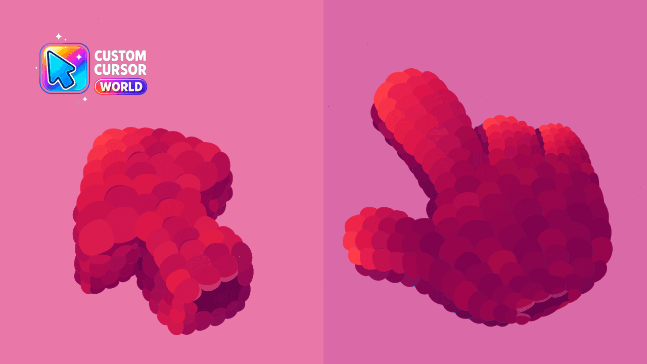 Прев'ю курсор-паку: Raspberry Texture Cursor Pack