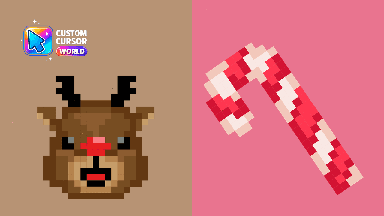 Прев'ю курсор-паку: Custom Reindeer Cursor Pack for Chrome & Edge