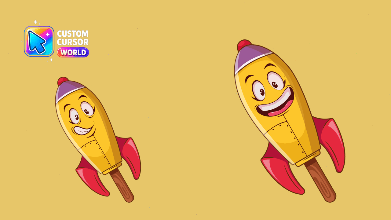 Прев'ю курсор-паку: Custom Cursor Rocket Pack - Ice Cream Collection