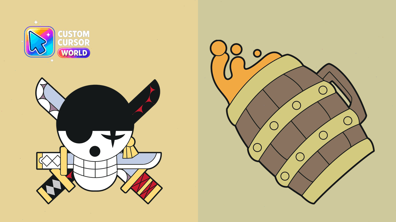 Прев'ю курсор-паку: Zoro's Pirate Flag Custom Cursor Pack