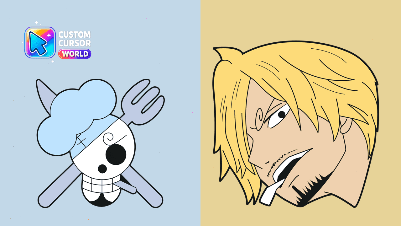 Прев'ю курсор-паку: Sanji Flag Custom Cursor Pack for Chrome & Edge