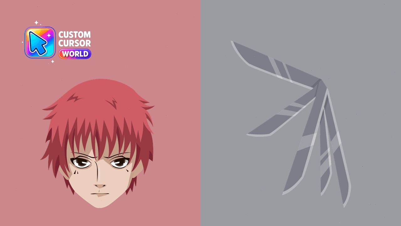 Прев'ю курсор-паку: Custom Sasori Cursor Pack for Chrome