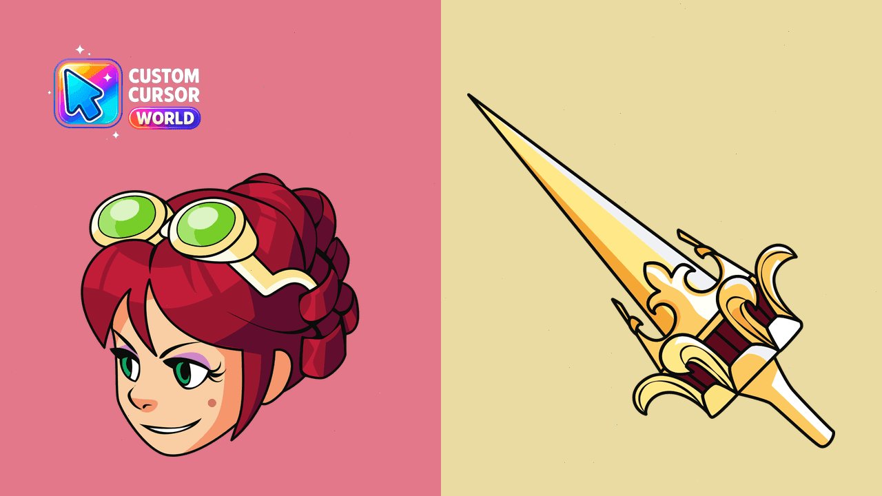 Прев'ю курсор-паку: Custom Cursor Pack - Scarlet Steampunk Design