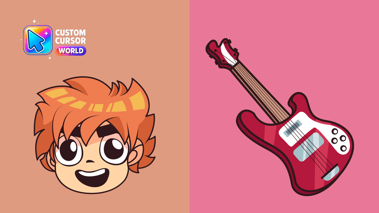 Прев'ю курсор-паку: Scott Pilgrim Custom Cursor Pack