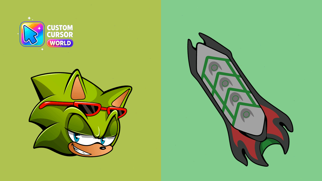 Прев'ю курсор-паку: Scourge the Hedgehog Custom Cursor Pack for Chrome