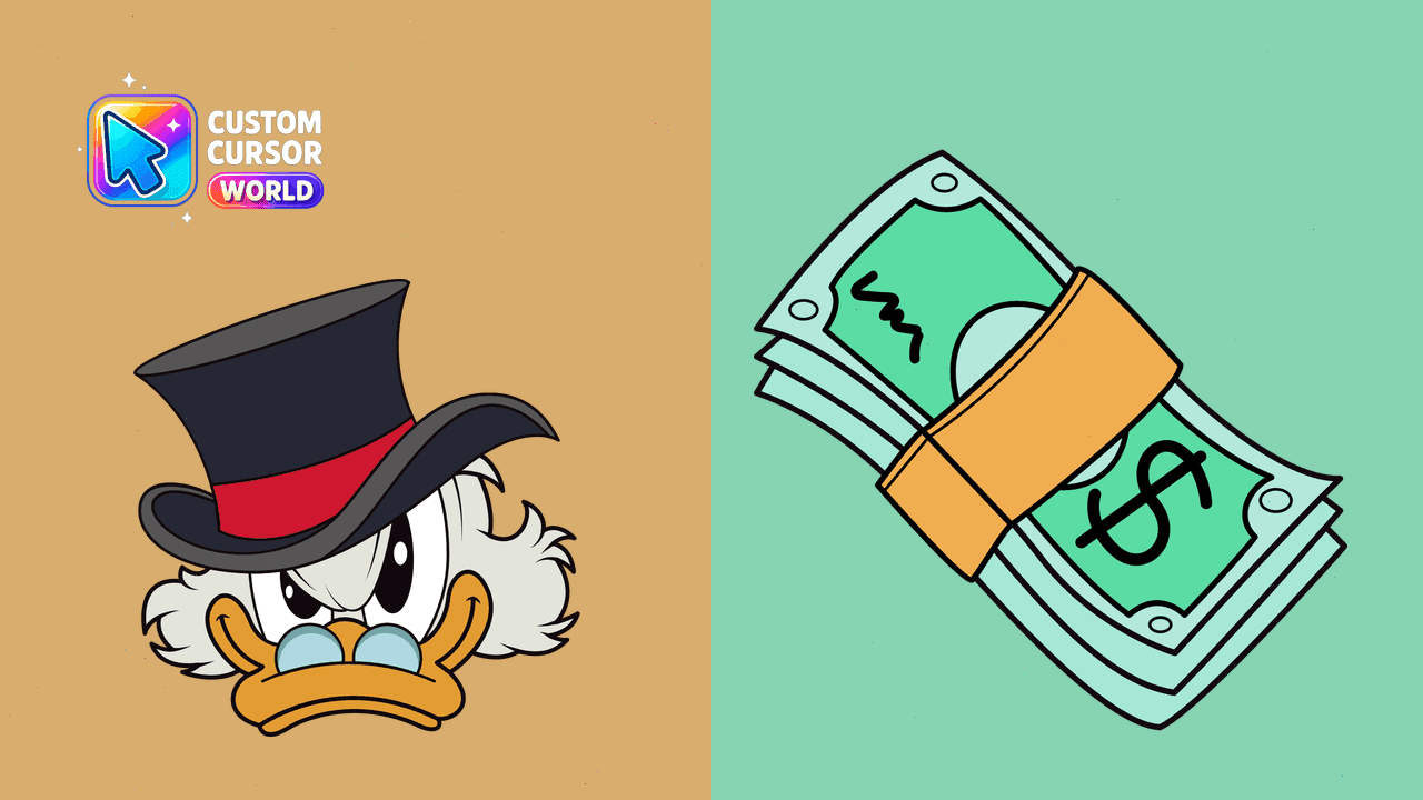 Прев'ю курсор-паку: Golden Duck Cursor Pack - Scrooge McDuck