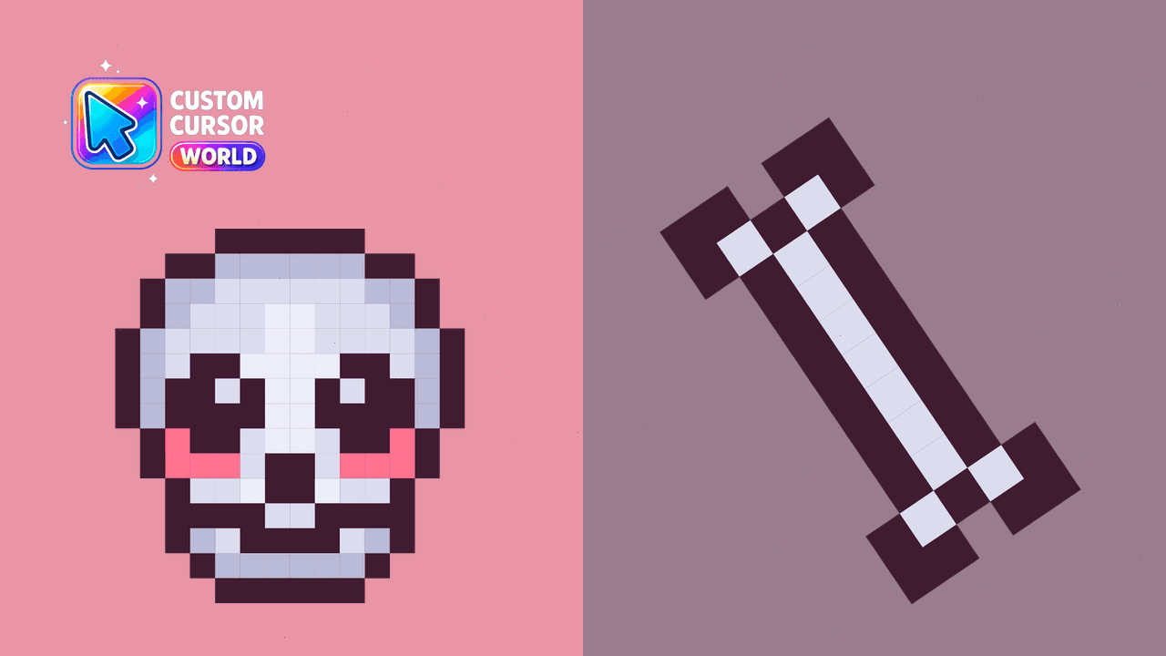 Прев'ю курсор-паку: Custom Cursor Pack - Skull Pixel for Halloween