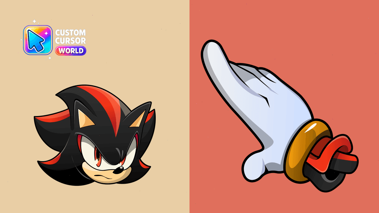 Прев'ю курсор-паку: Shadow the Hedgehog Custom Cursor Pack