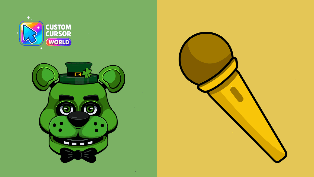 Прев'ю курсор-паку: Custom Cursor Pack - Shamrock Freddy Animatronic Theme