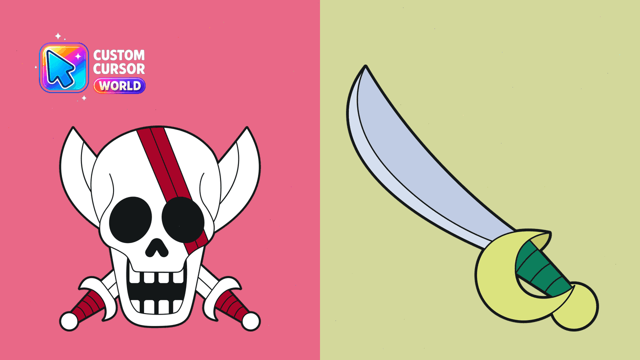 Прев'ю курсор-паку: Custom Shanks Flag Cursor Pack for Chrome & Edge