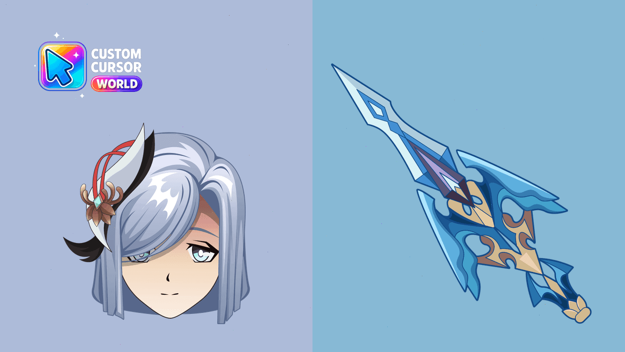 Прев'ю курсор-паку: Custom Cursor Collection - Shenhe Polearm Design
