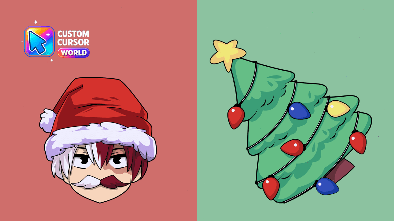 Прев'ю курсор-паку: Shoto Todoroki Festive Custom Cursor