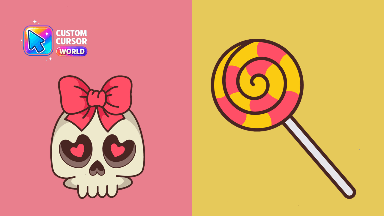 Прев'ю курсор-паку: Custom Skull Bow Cursor Pack