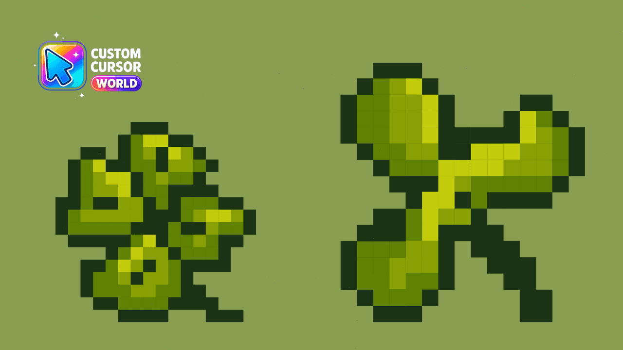 Прев'ю курсор-паку: Pixel Clover Custom Cursor Pack