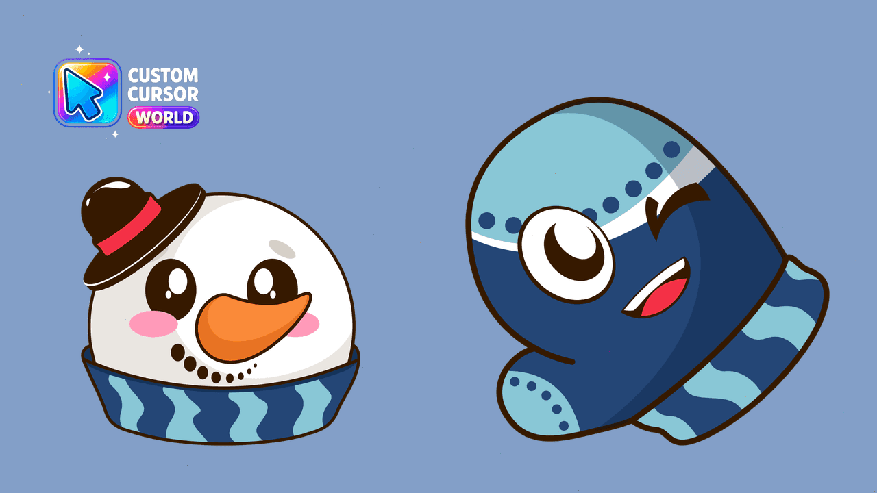 Прев'ю курсор-паку: Festive Custom Cursor Pack for Chrome and Edge