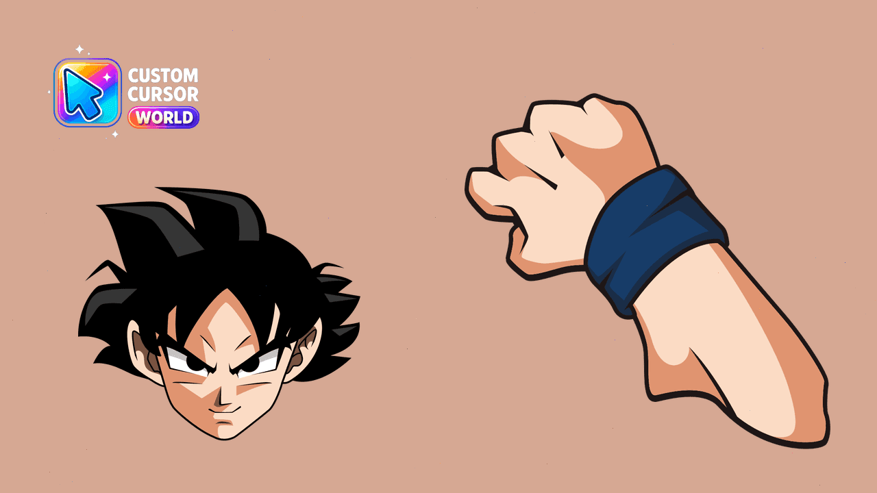 Прев'ю курсор-паку: Son Goku Custom Cursor Pack