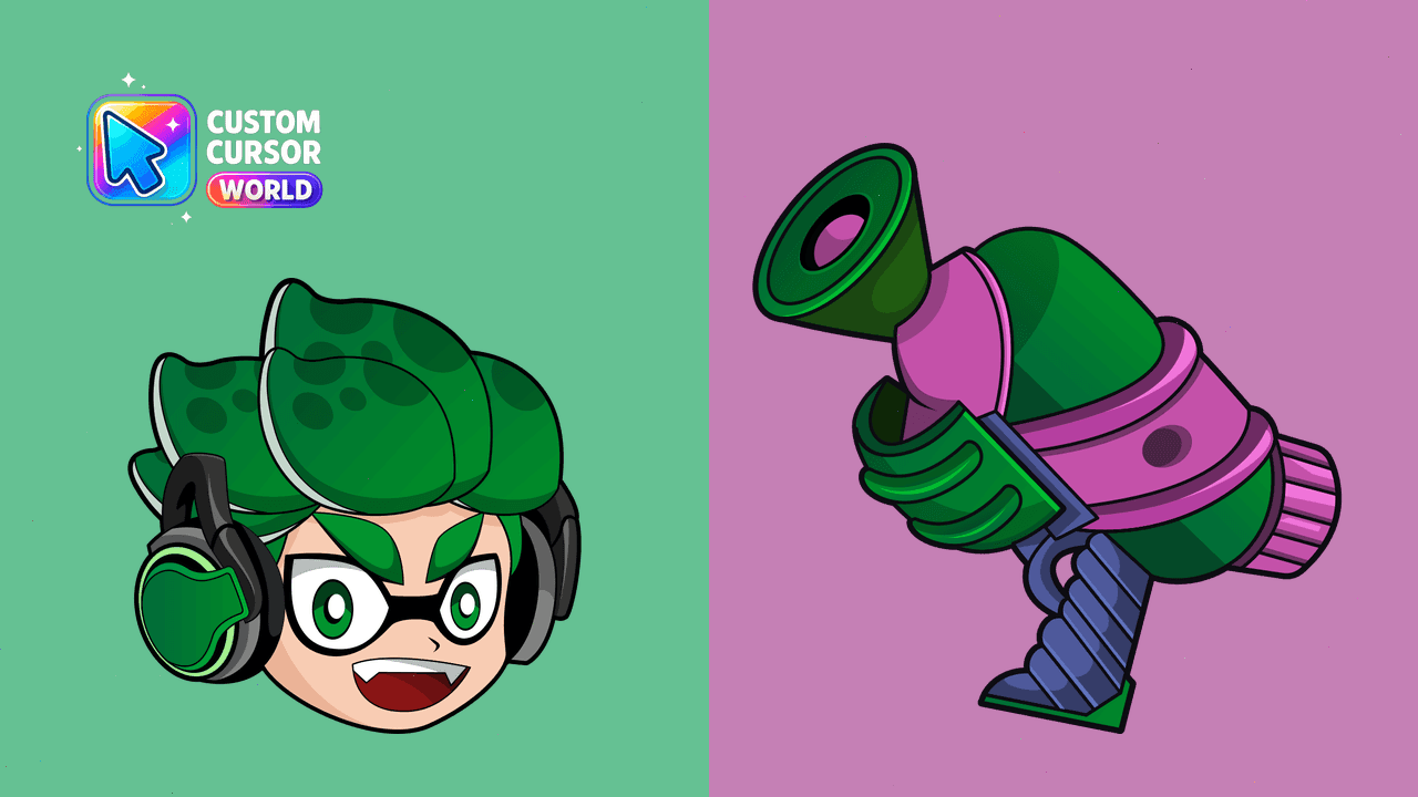 Прев'ю курсор-паку: Splatoon Inkling Boy Custom Cursor Pack