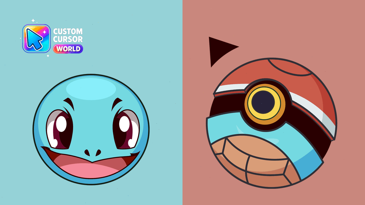 Прев'ю курсор-паку: Squirtle Custom Cursor Pack