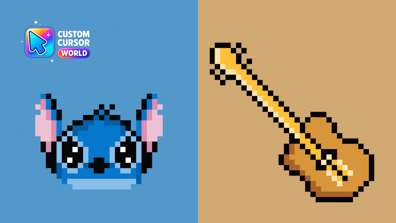 Прев'ю курсор-паку: Stitch Pixel Cursor Pack for Chrome & Edge