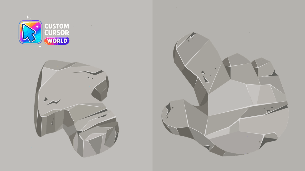 Прев'ю курсор-паку: Custom Cursor Pack - Stone Texture