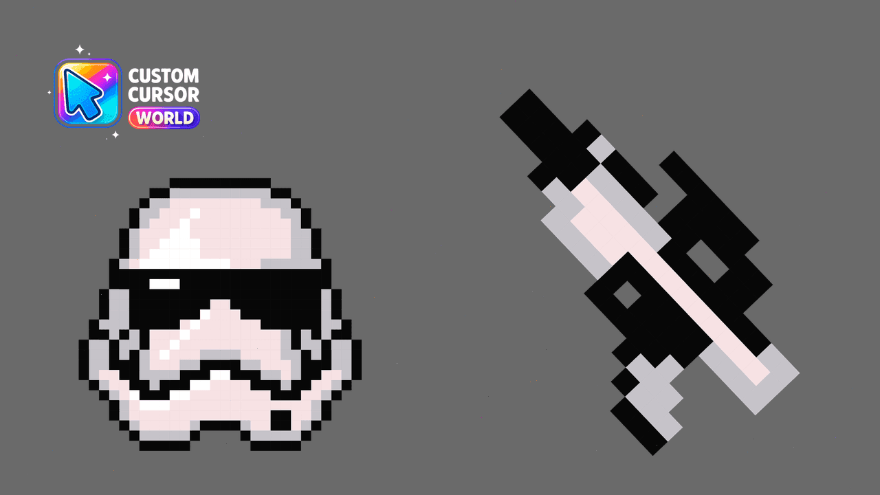 Прев'ю курсор-паку: Custom Cursor Pack - Stormtrooper Pixel Collection